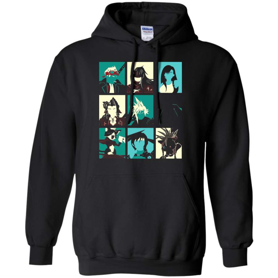 AGR Final Fantasy VII The Nine Main Characters Hoodie