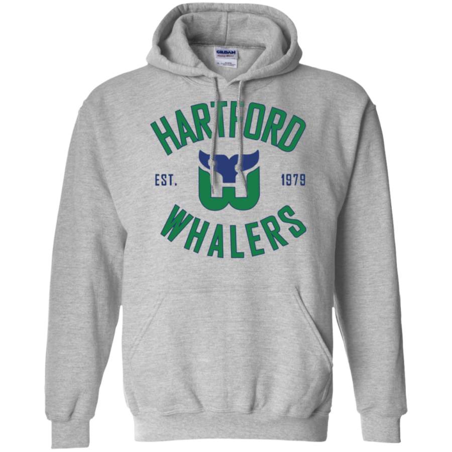 AGR Hartford whalers Gildan Pullover Hoodie