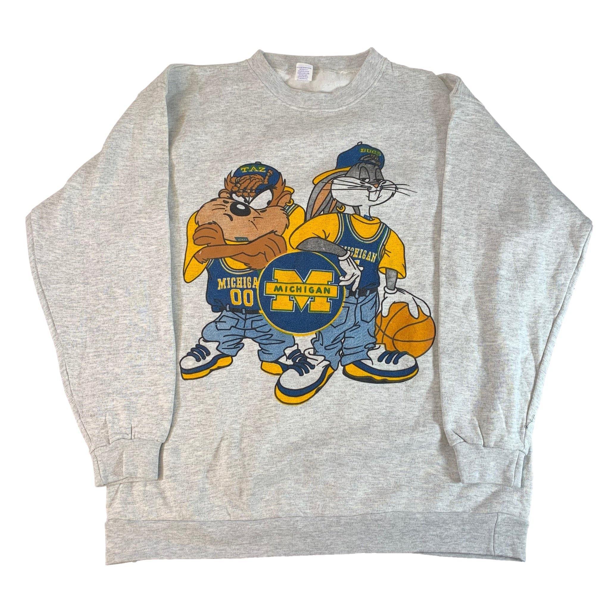 Vintage Michigan “Looney Tunes” Crewneck Sweatshirt