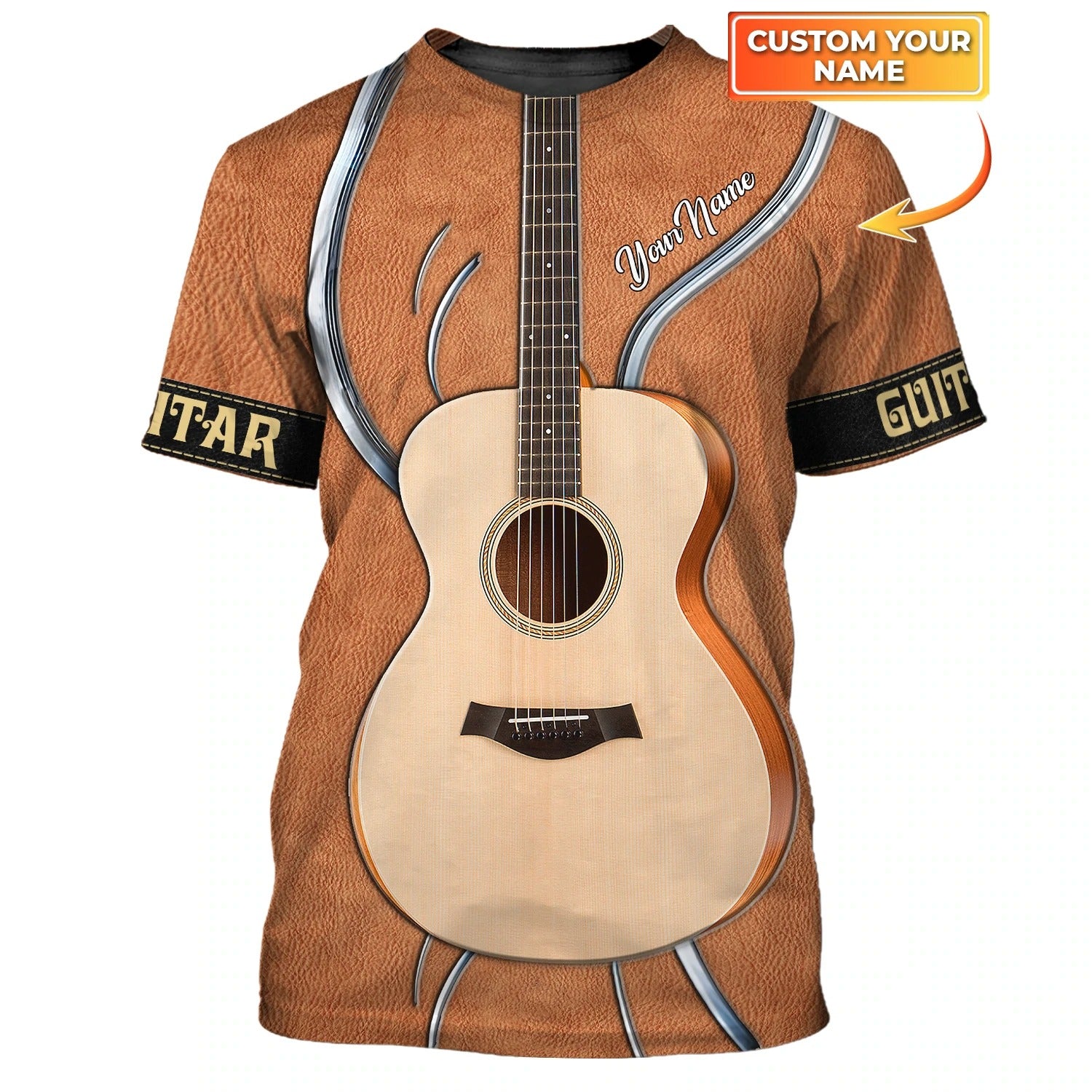 Personalized Guitar 3D Sublimation Shirts For Men And Woman, Guitar Shirt Full Print For Guitar Lover