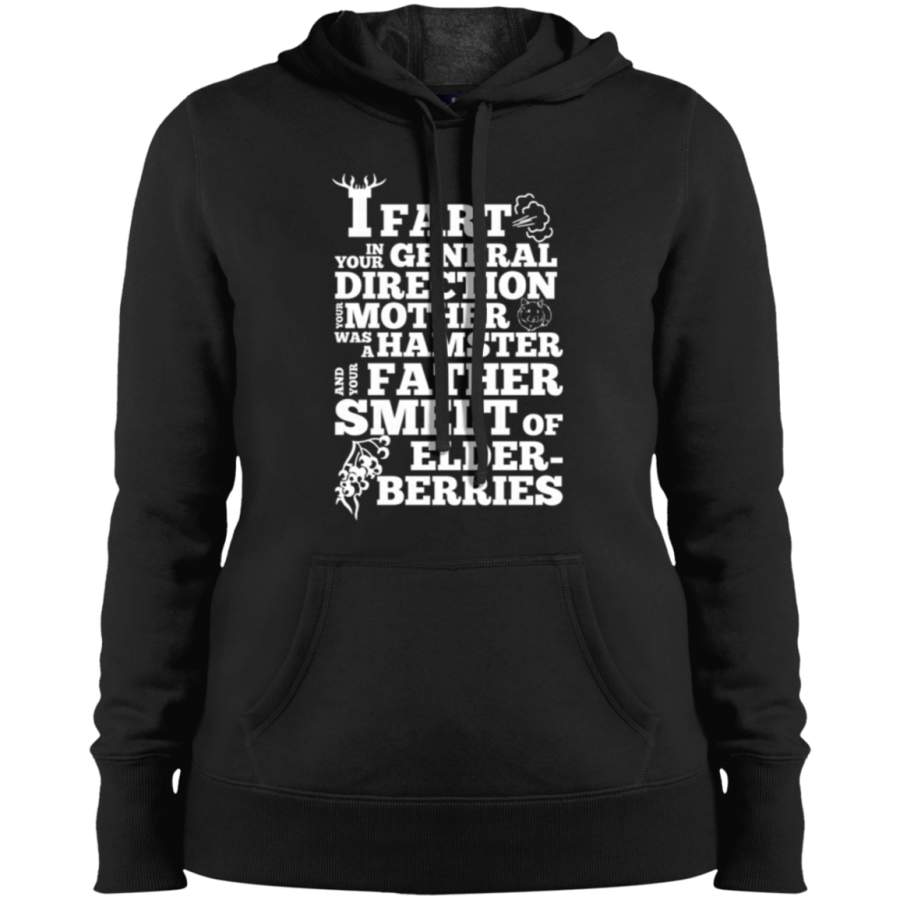 AGR Monty Python Farting In Your General Direction Ladies’ Pullover Hooded Sweatshirt