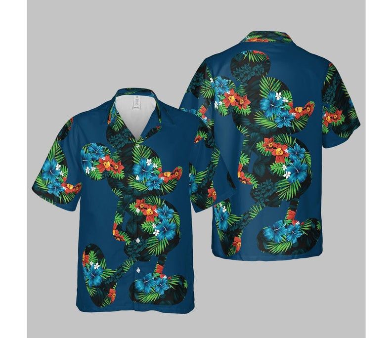 Disney Tropical Mickey Print Hawaii Shirt Ha28062