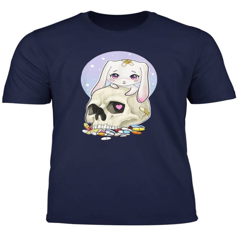 Yami Kawaii Pastel Rabbit Skull Pills T Shirt