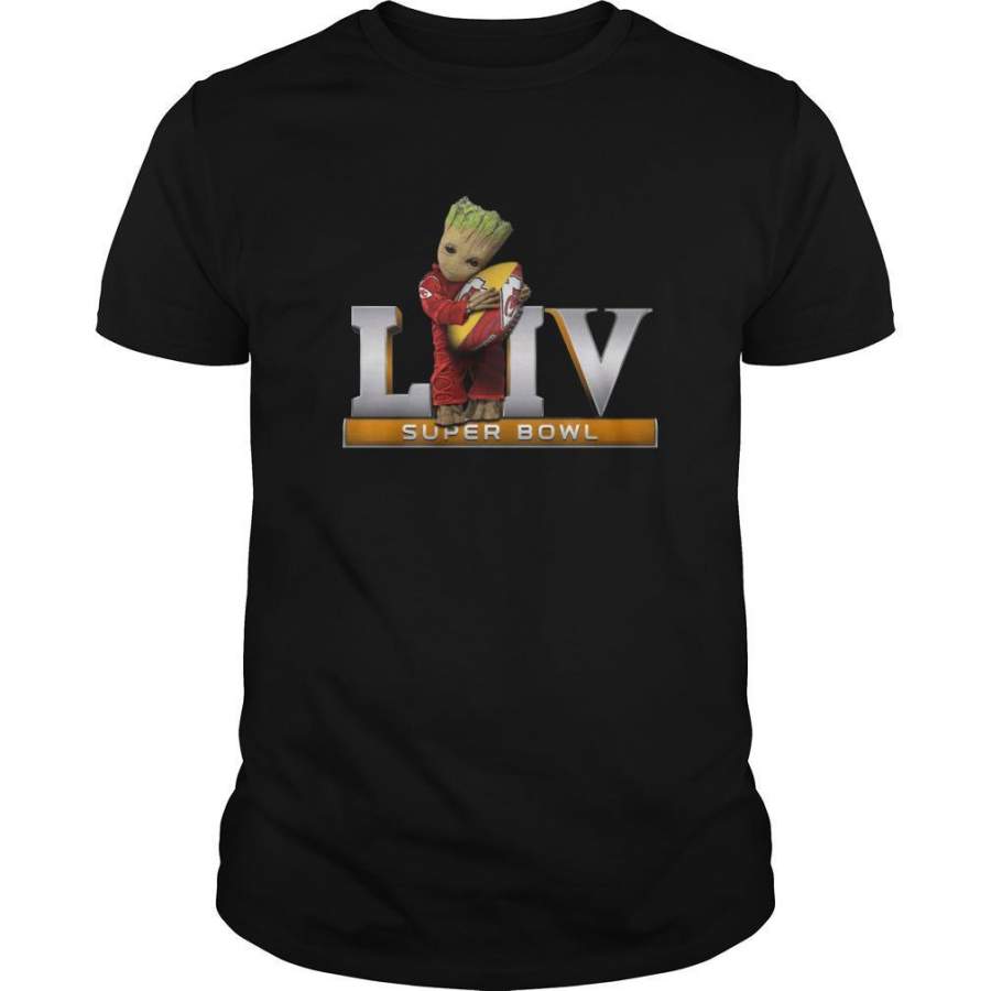 Baby groot hug liv super bowl shirt