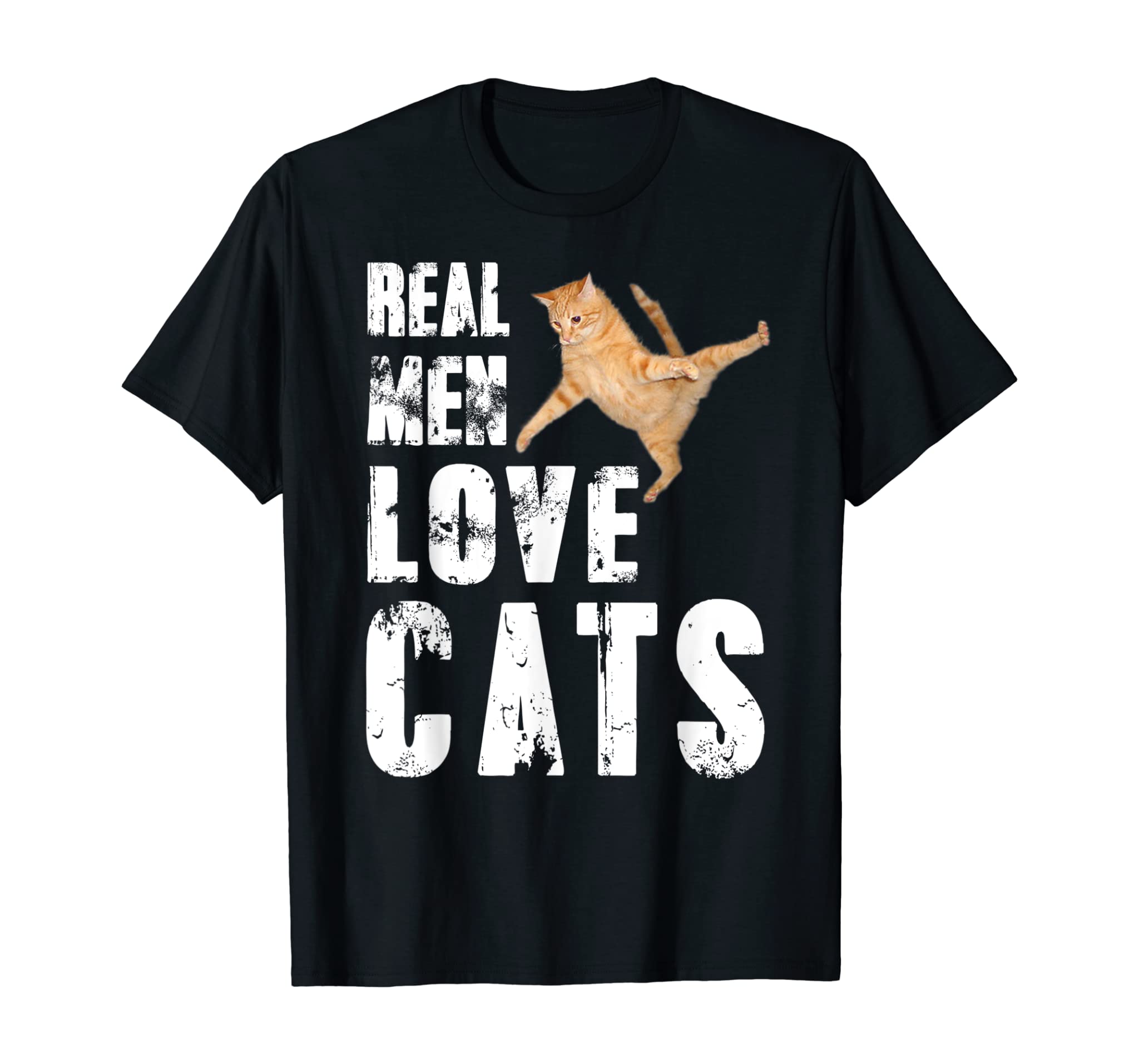 Real Men Love Cats Funny Cat Love T-shirt