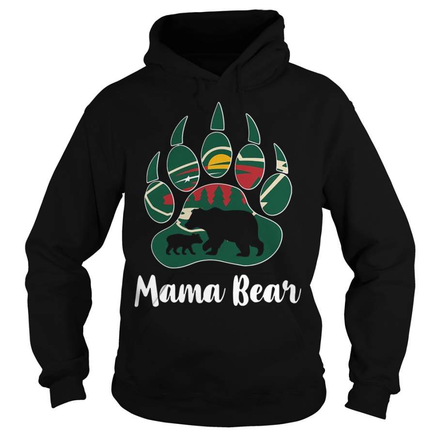 Minnesota Wild Mama Bear Paw Hoodie