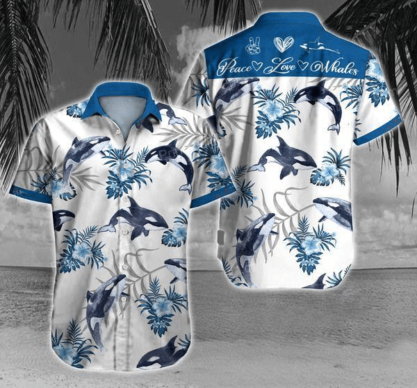 Whale Hawaiian Shirts Aloha Hawaii Shirt Aloha Shirt For Summer 3D Hawaiian Shirt