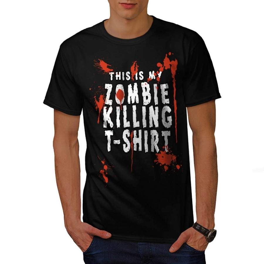 Zombie Killing Tshirt Apocalypse Men Short Sleeve T Shirt