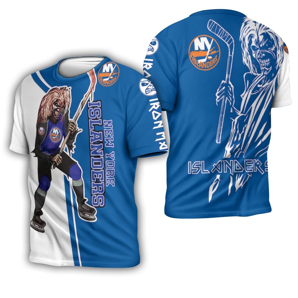 New York Islanders And Zombie For Fan 3D T-Shirt