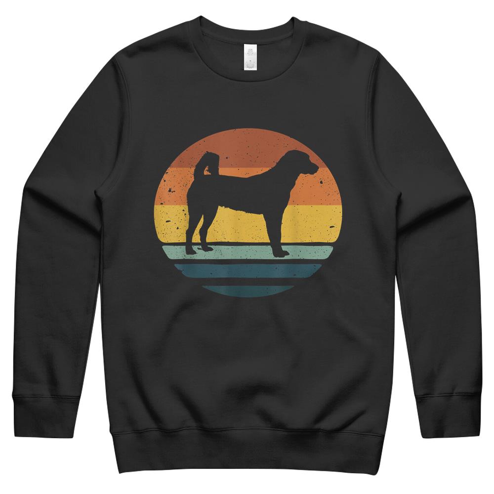 Anatolian Shepherd Vintage Retro Dog Mom Dad Gift Crewneck Sweatshirt