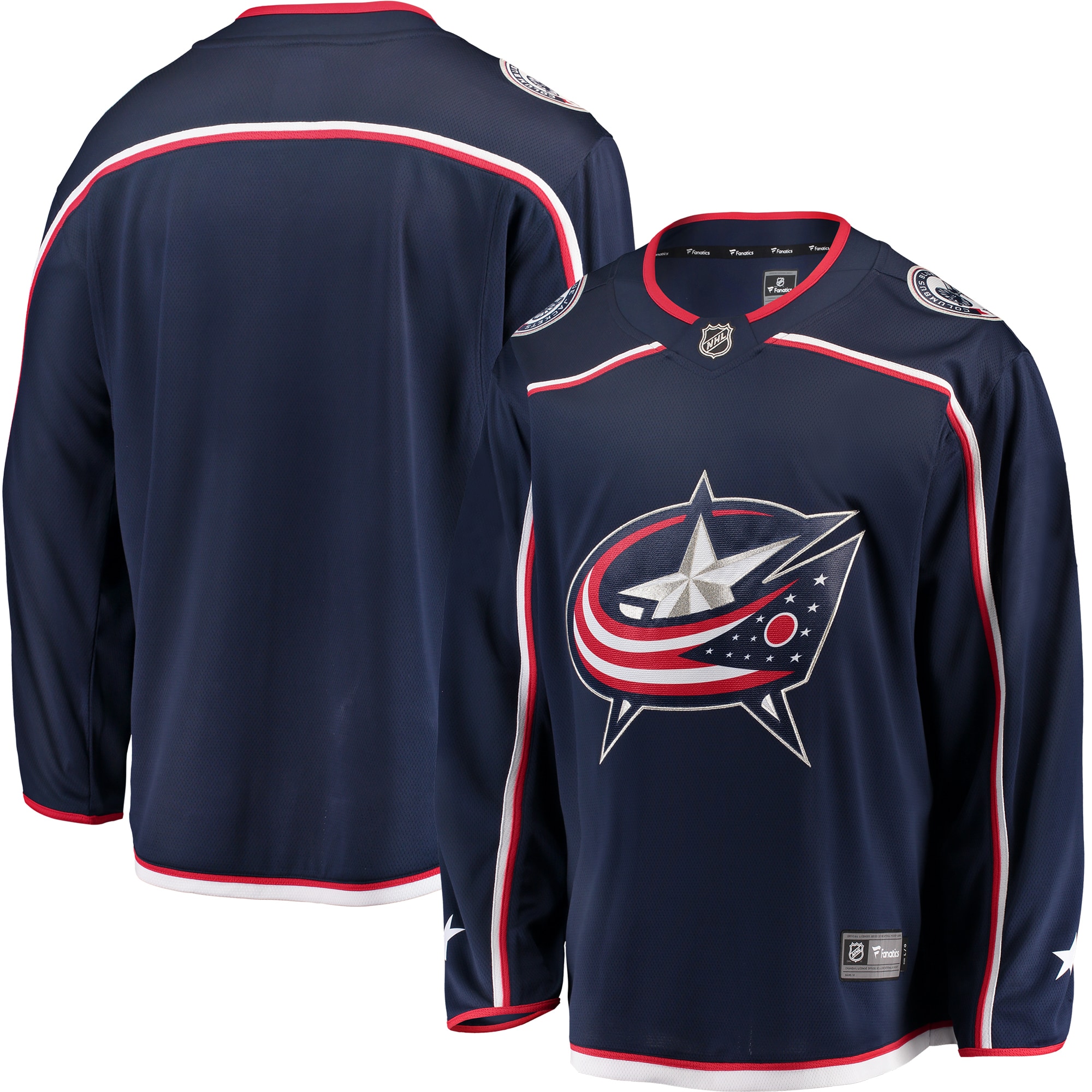 Men's Columbus Blue Jackets Navy Breakaway Home Jersey