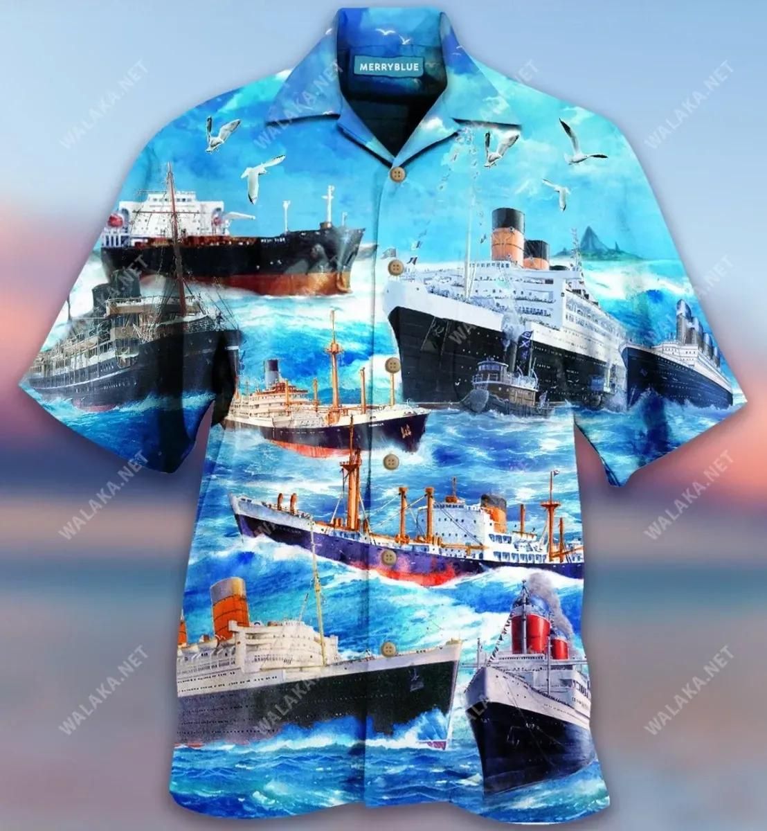 Cargo Ship Aloha Hawaii Shirt Colorful Short Sleeve Summer Beach Casual For Men And Women Ha103368