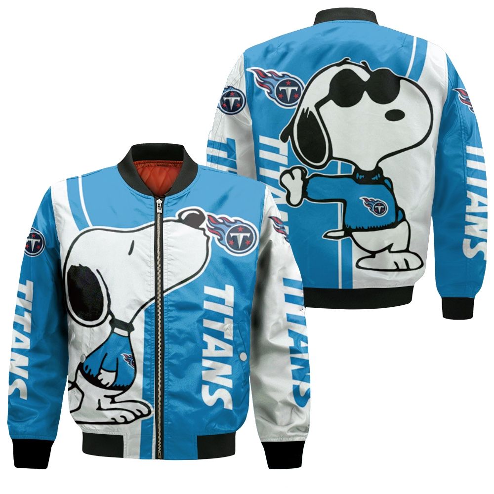 Tennessee Titans Snoopy Lover 3D Printed Bomber Jacket