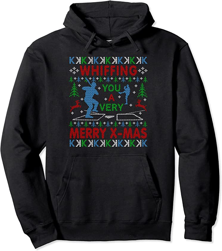 Baseball Pitching Funny Ugly Christmas Sweater Party Shirt Pullover Hoodie