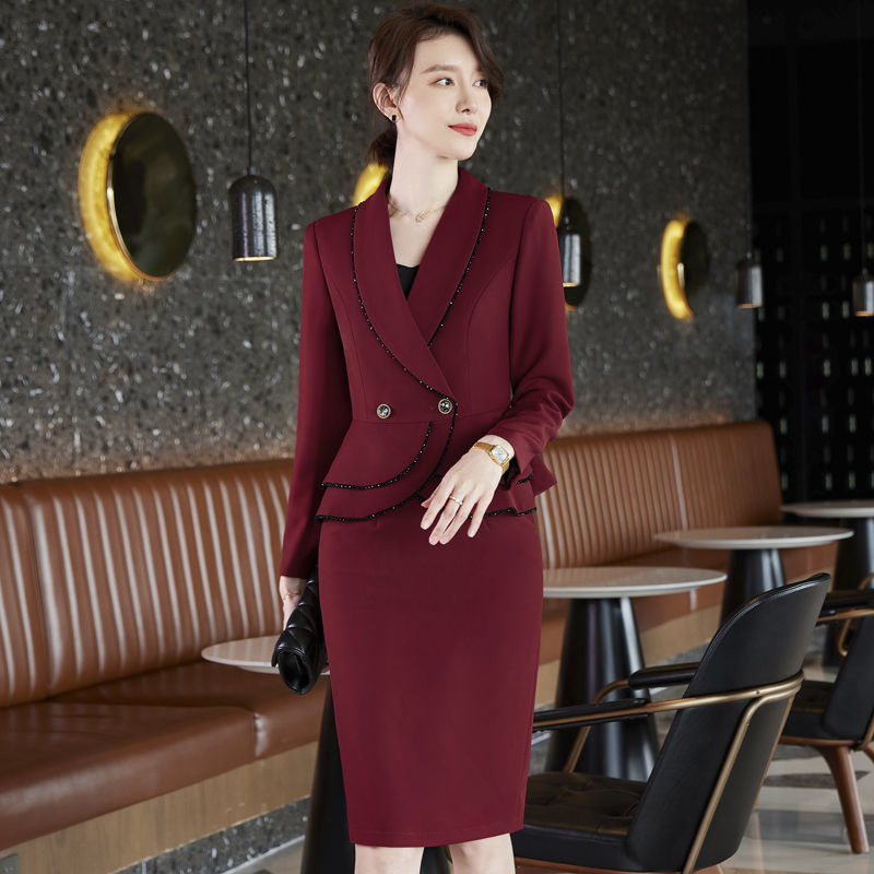 Women’s Pants Suit Autumn 2022 Fashion Office Ladies Elegant Blazer Trousers 2 Pieces Sets Female Jacket Trouser Suits L211 alx