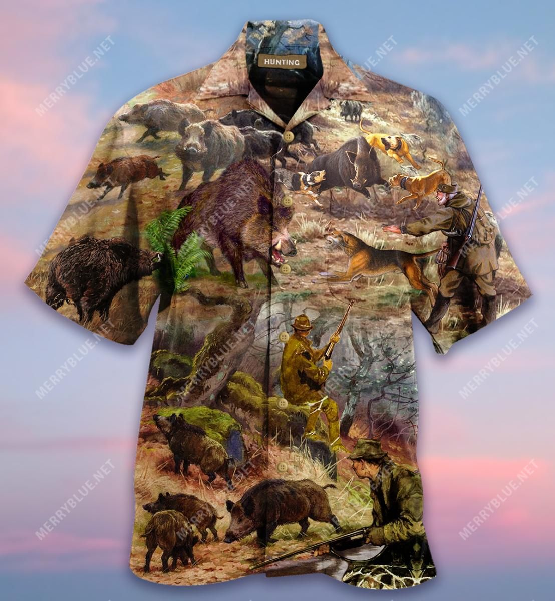 All I Care About Is Hunting And Maybe 3 People Aloha Hawaiian Shirt Colorful Short Sleeve Summer Beach Casual Shirt For Men And Women