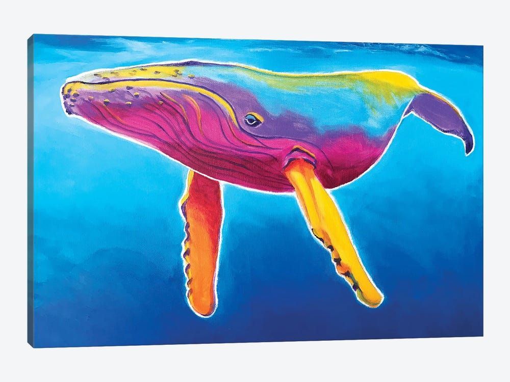 Rainbow Humpback Whale Canvas Poster 8″x12″ 12×18″ 18″x26″ 24″x36″ 30″x45″