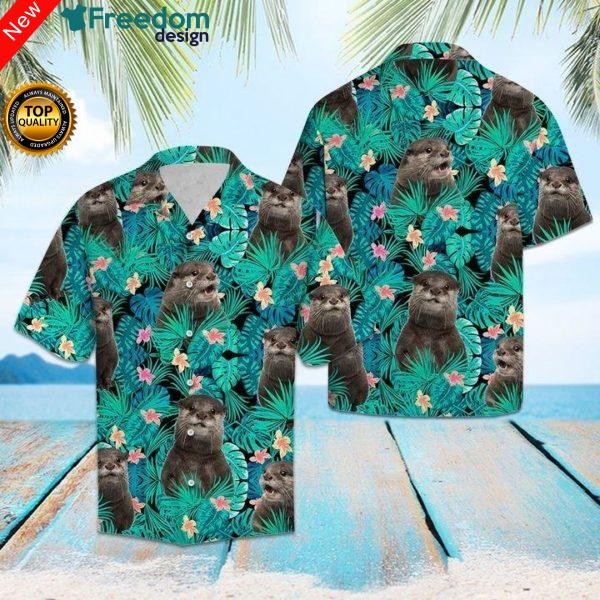 Otter Tropical Hawaii Shirt Unisex Ha105445