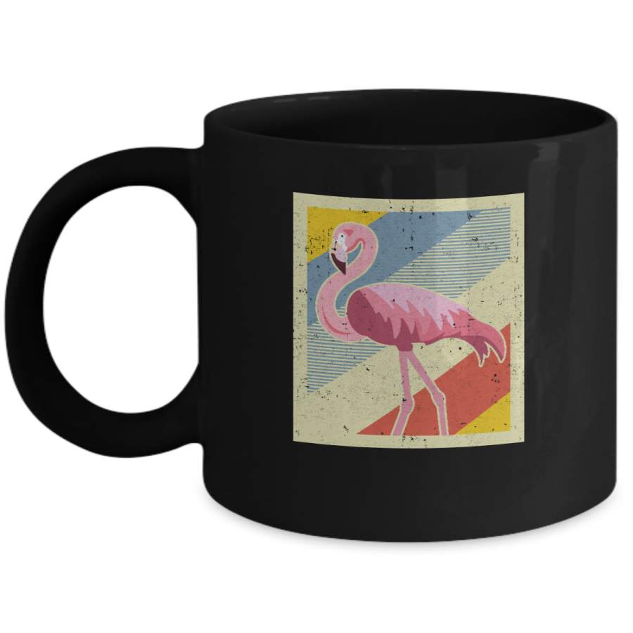 Distressed Vintage Flamingo Style Mug