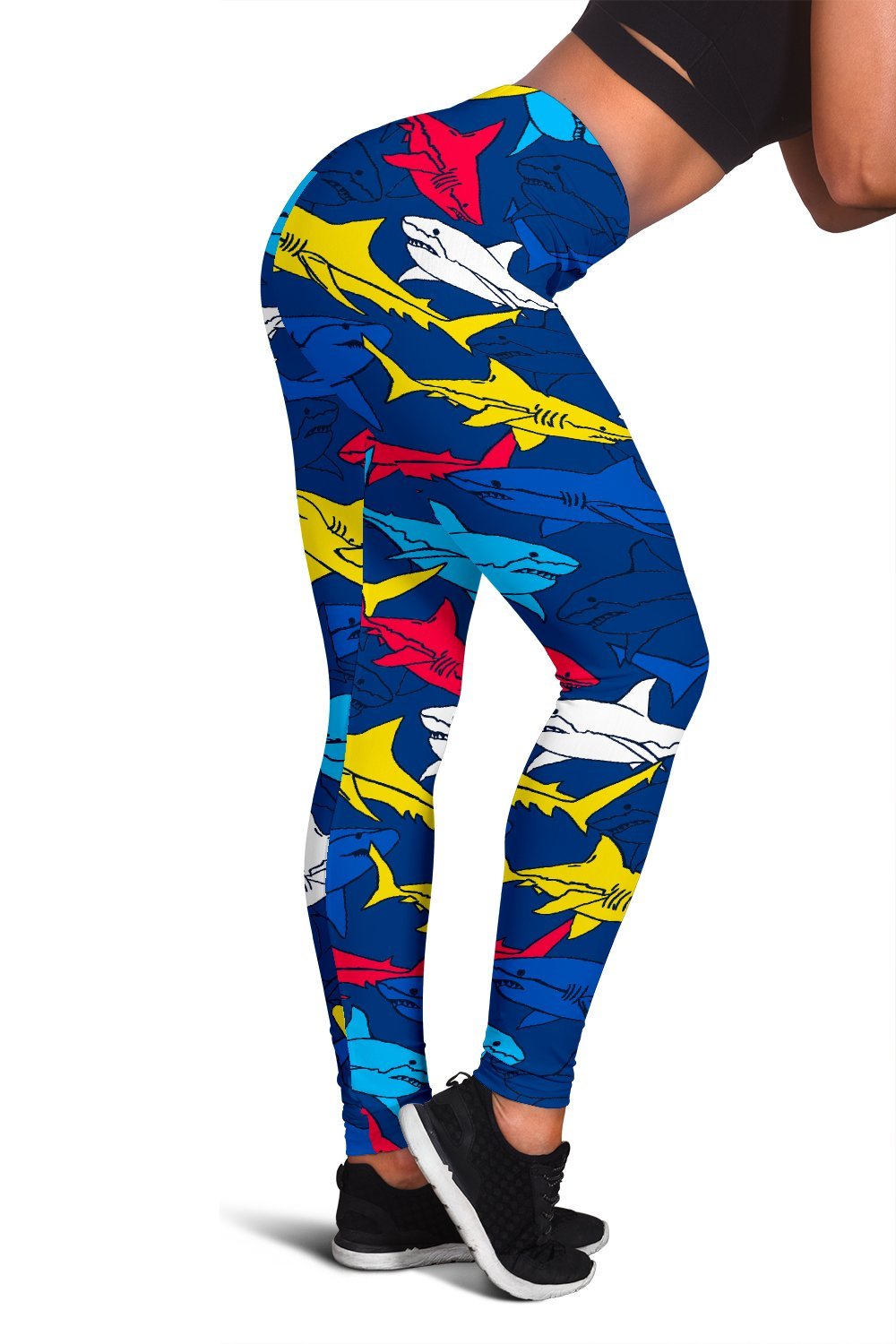 Shark Color Pattern Women Leggings