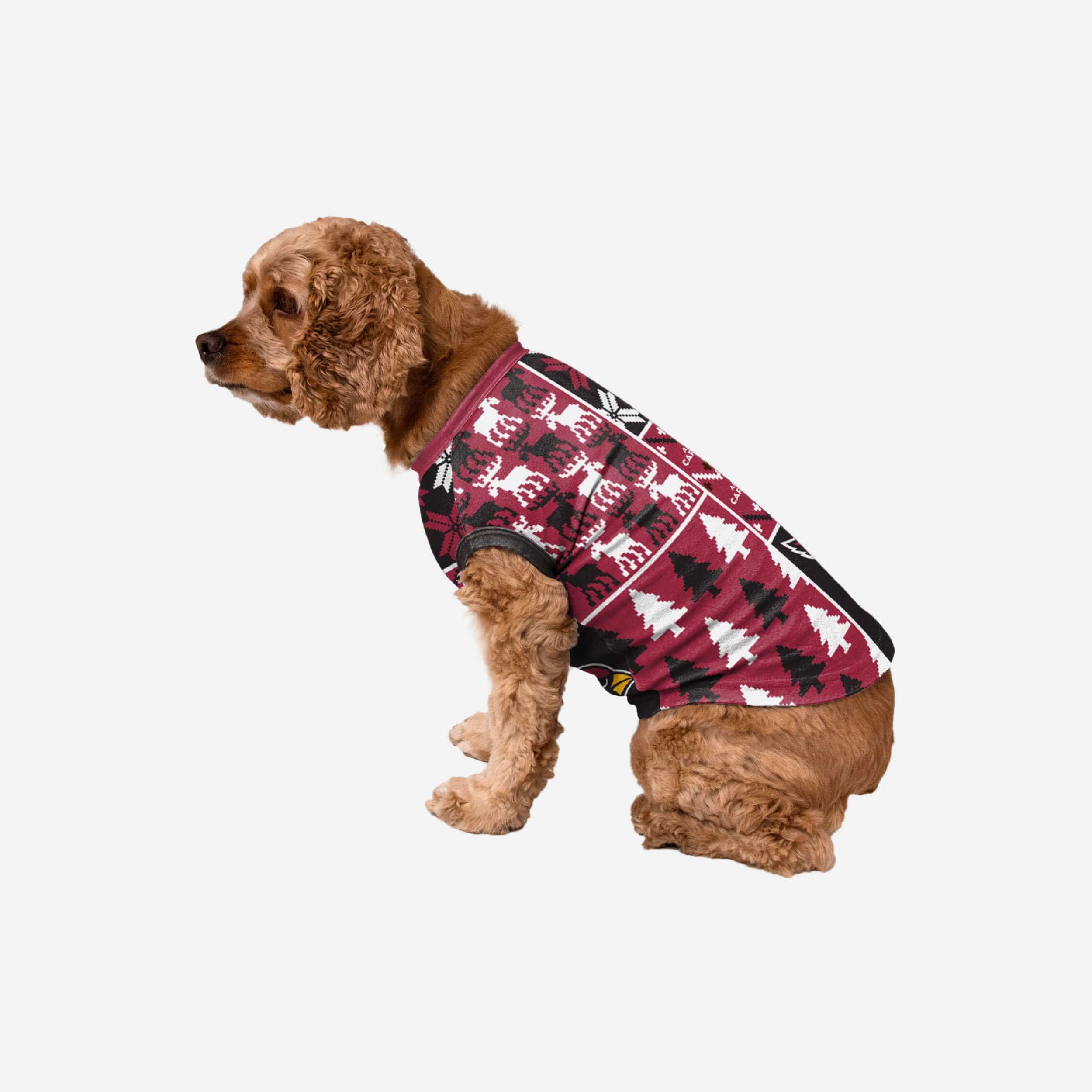 Arizona Cardinals Busy Block Dog Sweater