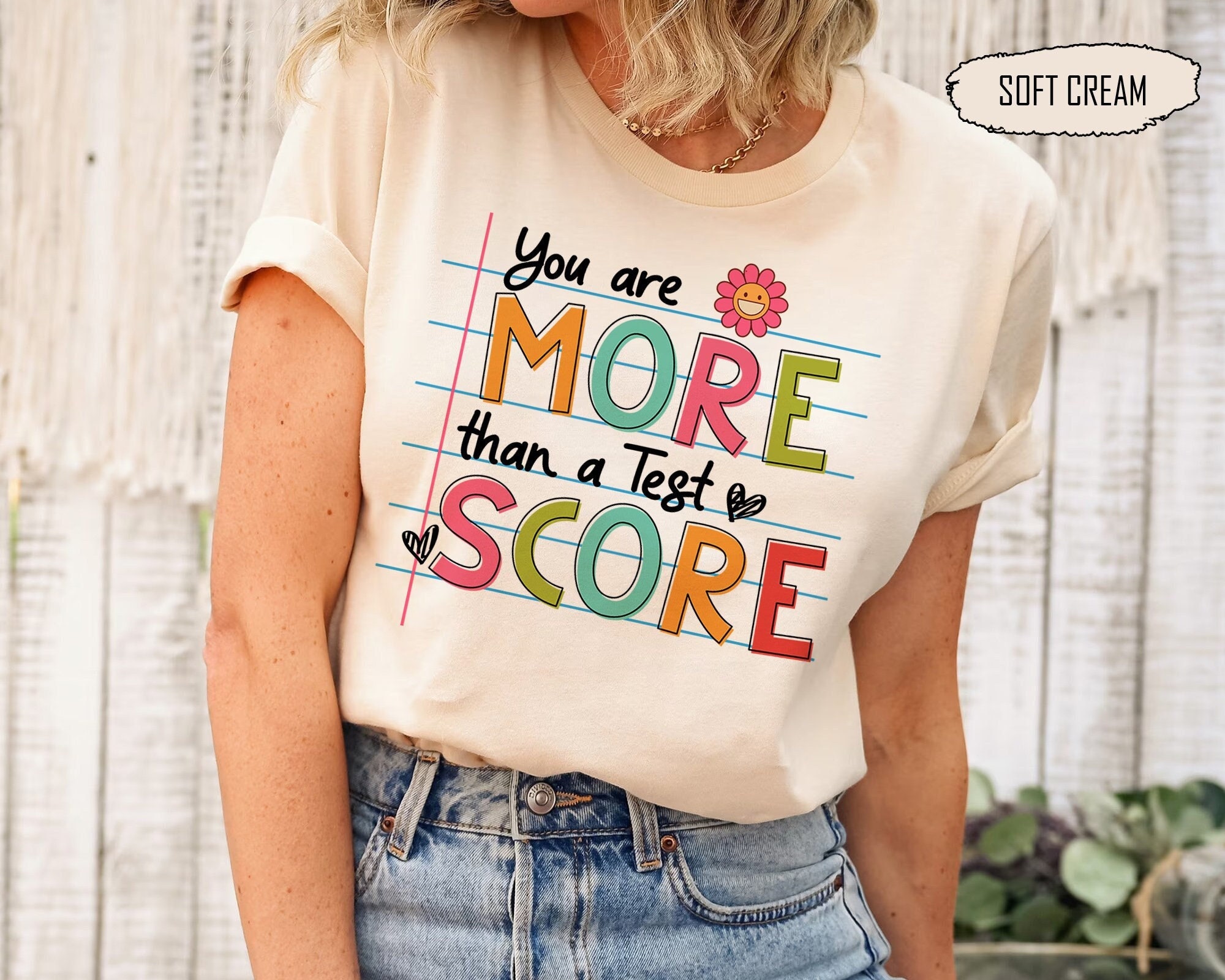 Testing Shirts for Teacher, Test Day Teacher Shirt, You Are More Than A Test Score, Teacher Testing Tshirts, Cute Test Day Shirt Gift Women