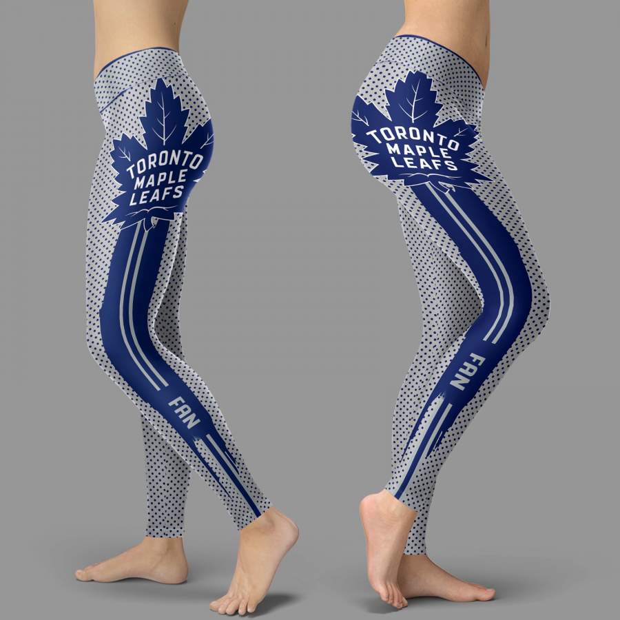 Charming Lovely Little Dots Along Body Toronto Maple Leafs Leggings