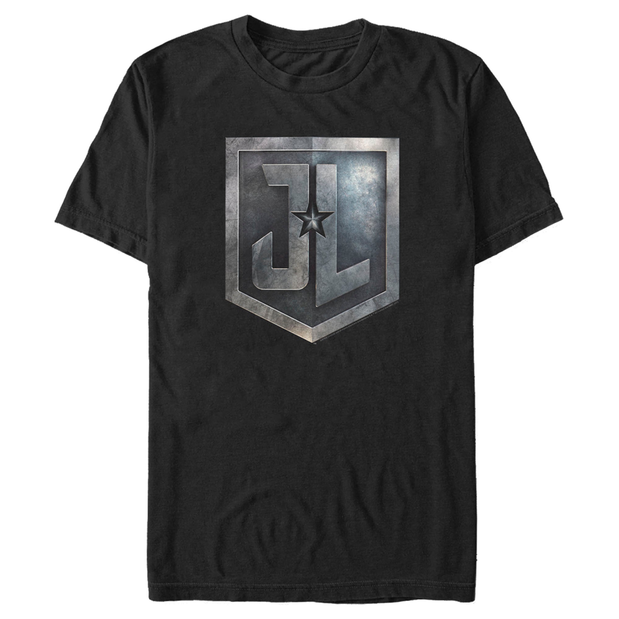 Zack Snyder Justice League Men’S Stone Shield Logo  T-Shirt