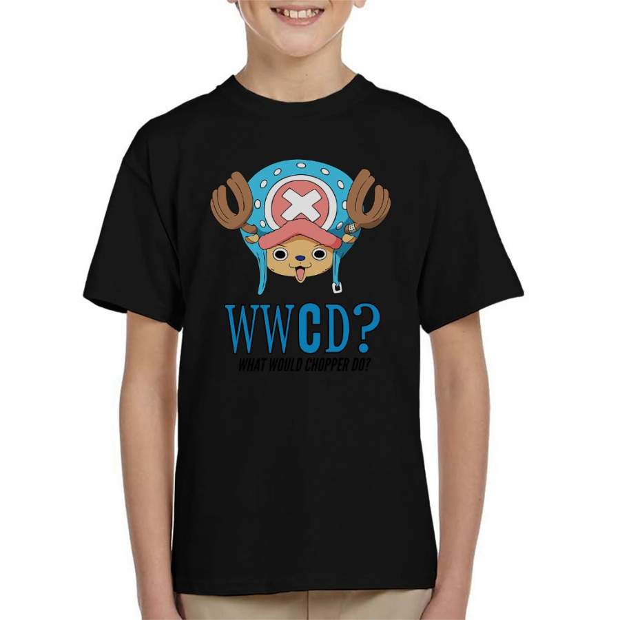 WWCD What Would Tony Tony Chopper Do One Piece Kid’s T-shirt