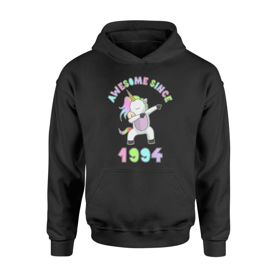 24th Birthday Unicorn 1994 Age 24 Women Dabbing Hoodie