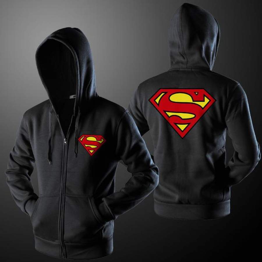 Fashion Brand Superman Hoodie Sweatshirts Street Style 3D Hoodie Jacket