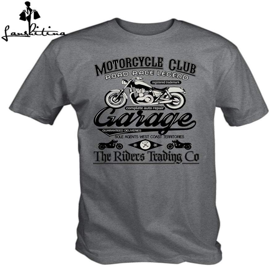 fashion shirt Casual T-Shirt Motorcycle Club T Shirt Short Sleeve T ...