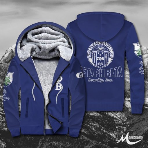 Zeta Phi Beta Fleece Zip Hoodies