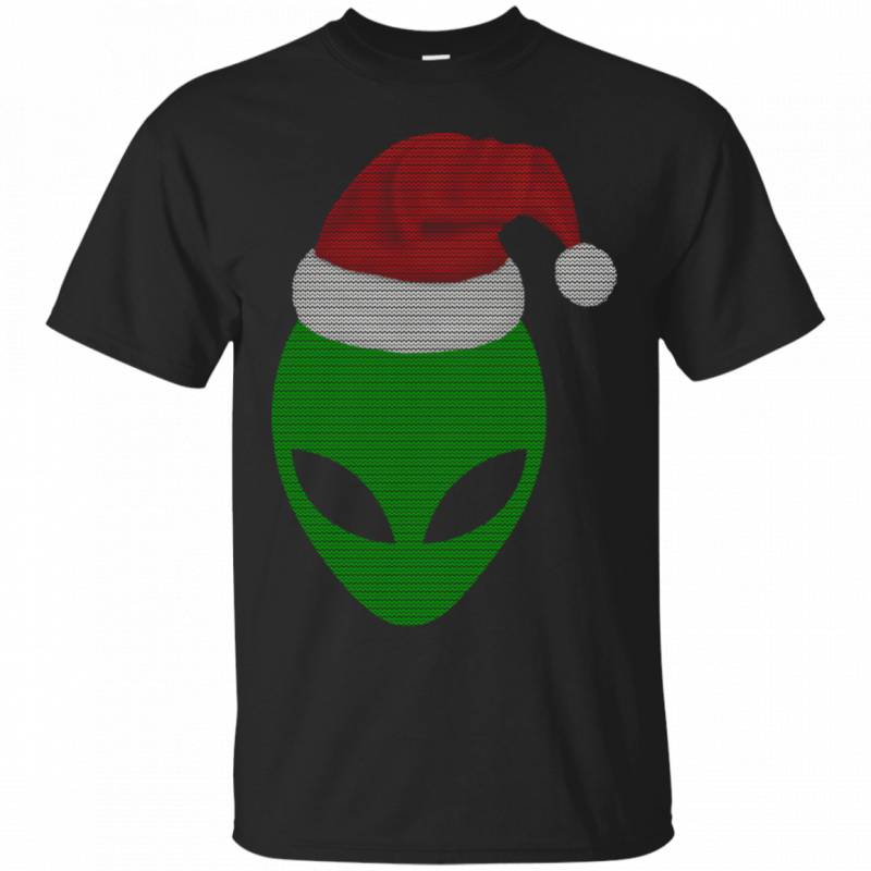 Ugly Christmas Sweater Alien Santa Hat