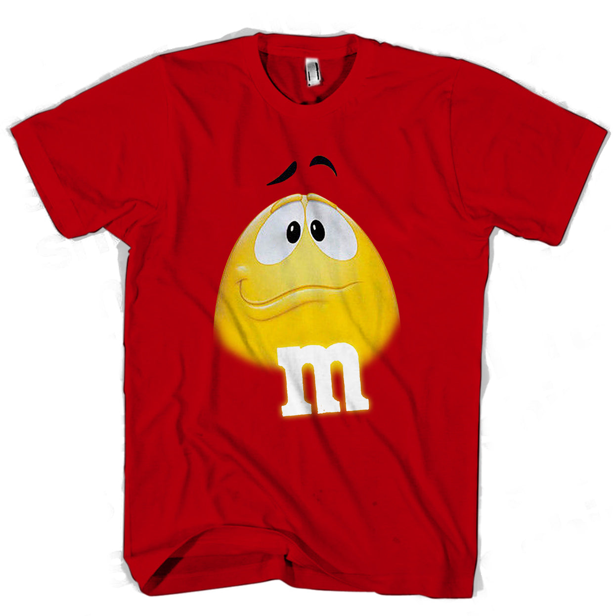 M N M Face Chocolate Candy Yellow Man’S Tee T-Shirt