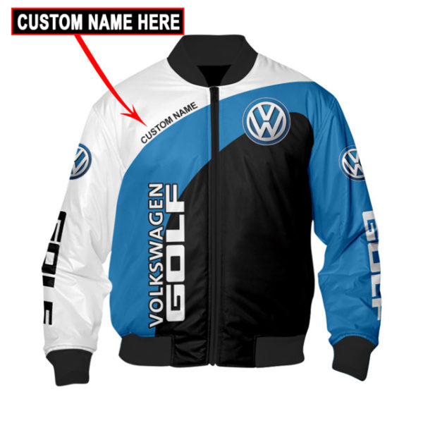 Custom Name Bomber Jacket Volkswagen, Volkswagen 3D Spring Autumn, Mens Casual Jacket Xh71