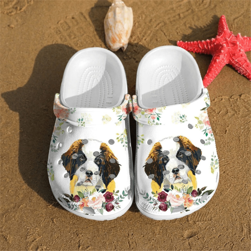 St. Bernard Dog shoes Crocs Crocband Clogs Shoes For Men Women