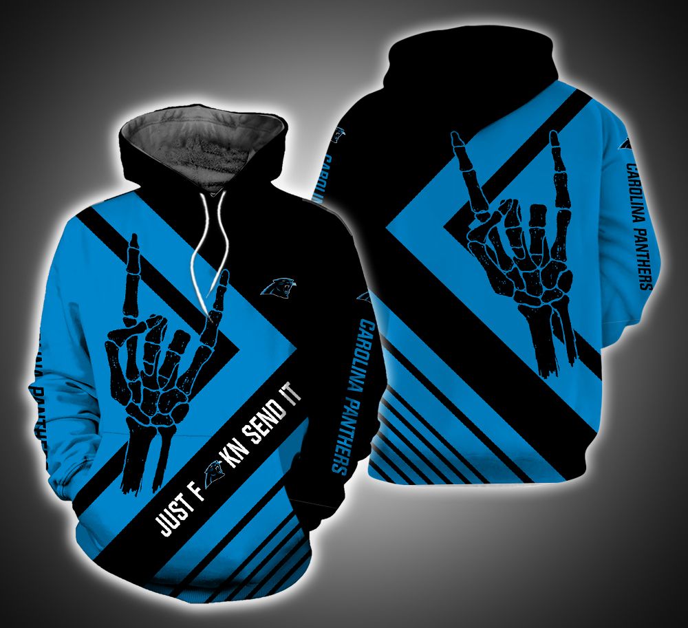 Just send it Carolina Panthers 3D Print Hoodie