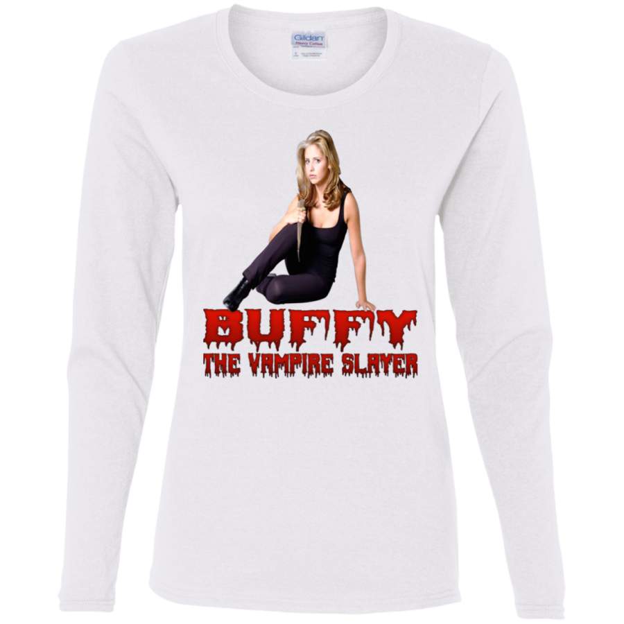 AGR buffy the vampire slayer t shirt Ladies’ Cotton LS T-Shirt