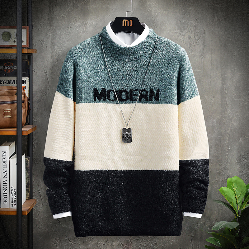 2022 new arrival winter men high quality Letter pattern sweater men,men’s fashion pullovers wool sweaters plus-size M-3XL alx