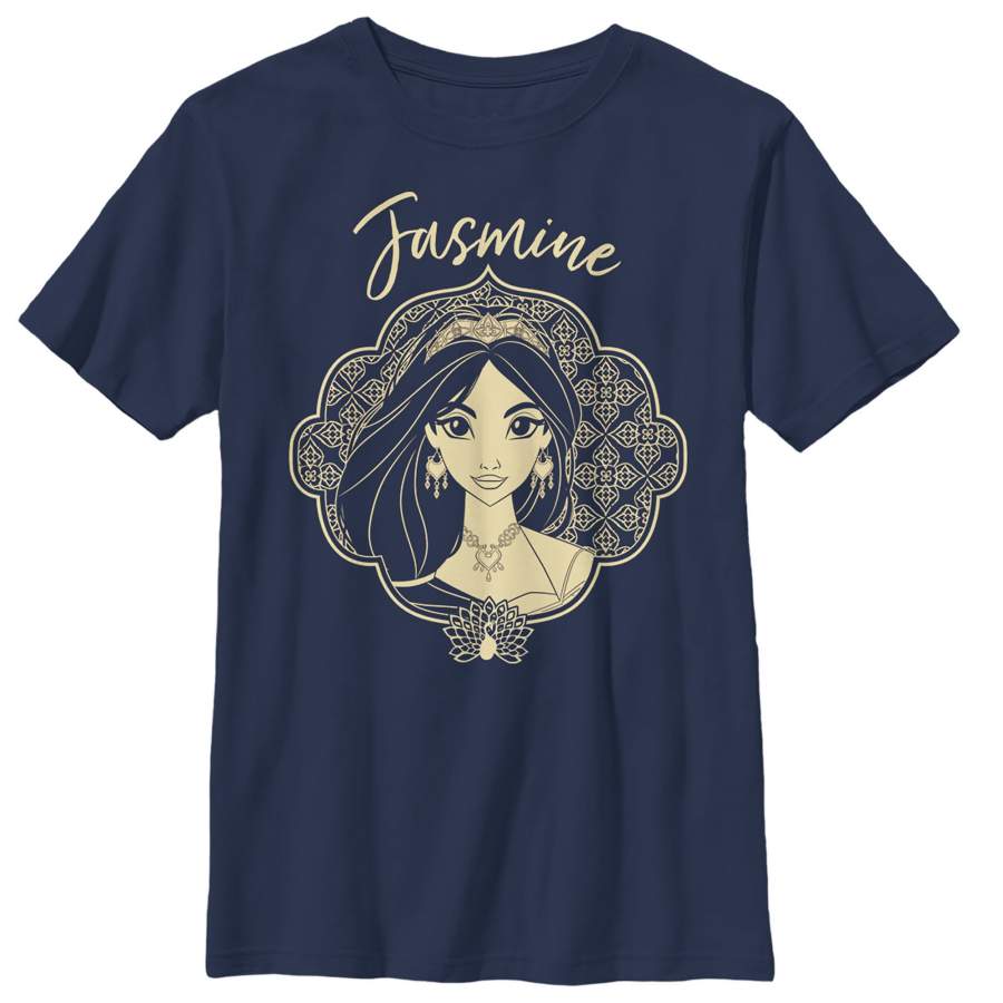 Aladdin Boy’s Jasmine Ornate Frame  T Shirt