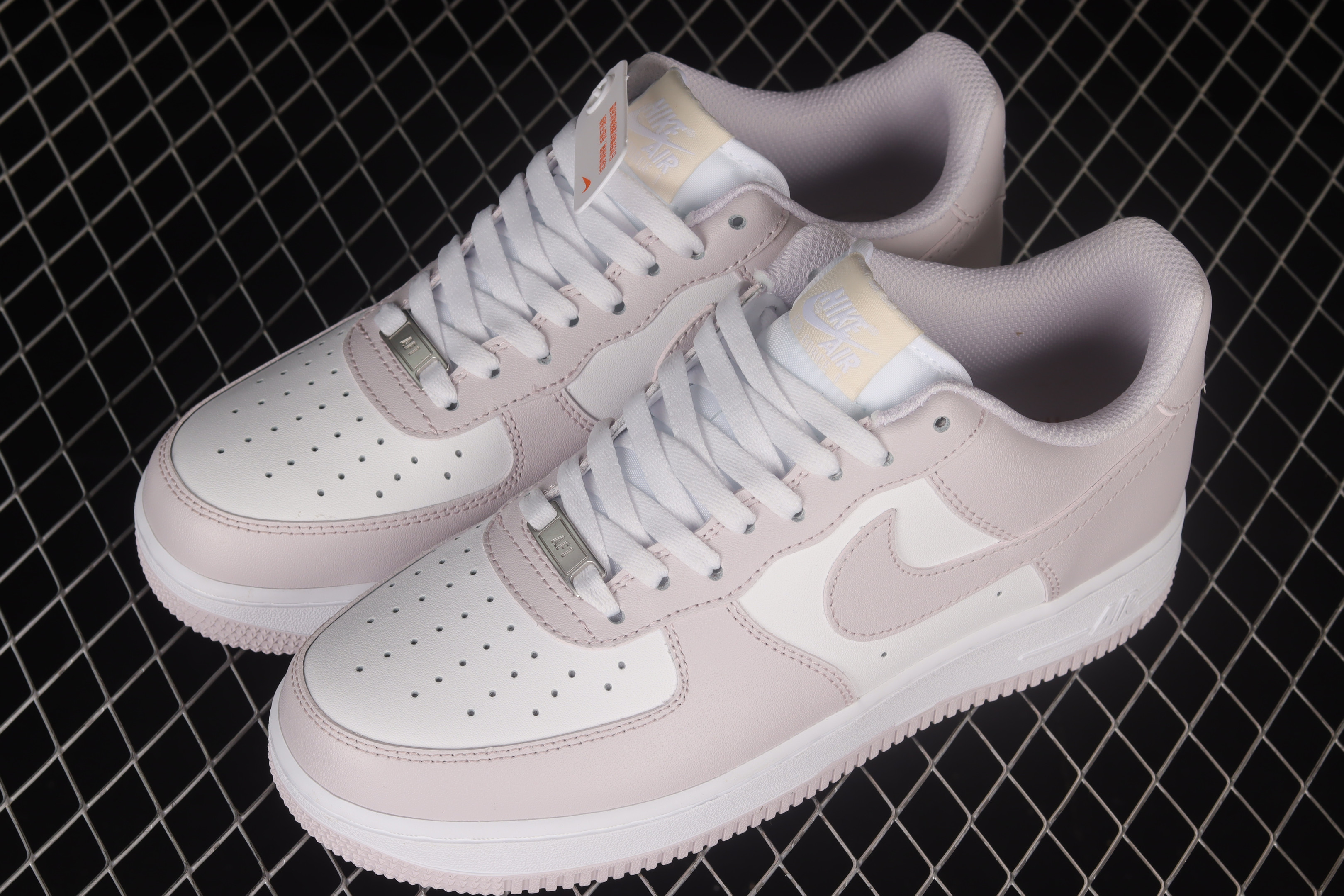 Nike Air Force 1 07 Low Light Pink White Shoes Sneakers, Women SNK484459377