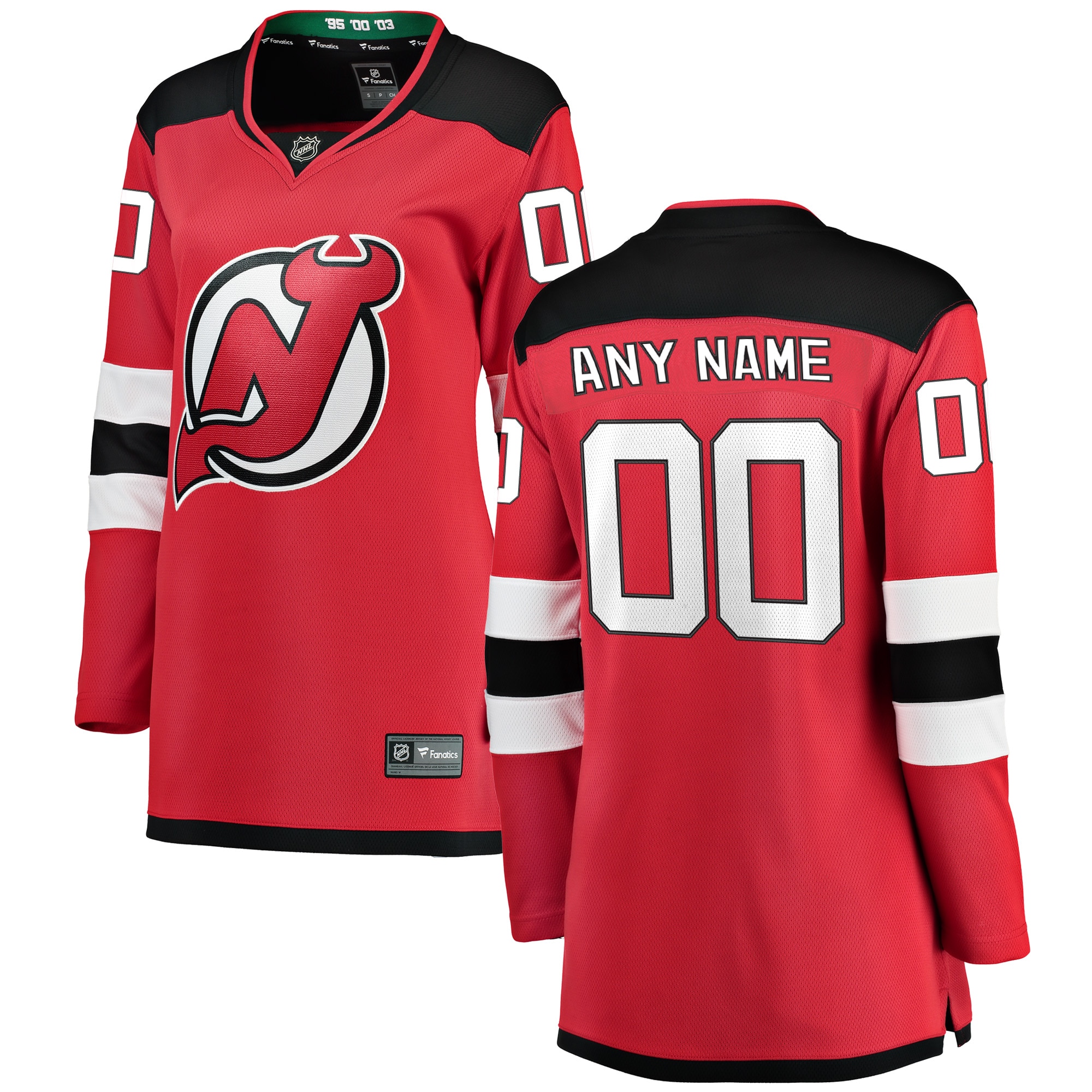 New Jersey Devils Branded Women's Home Breakaway Custom Jersey – Red