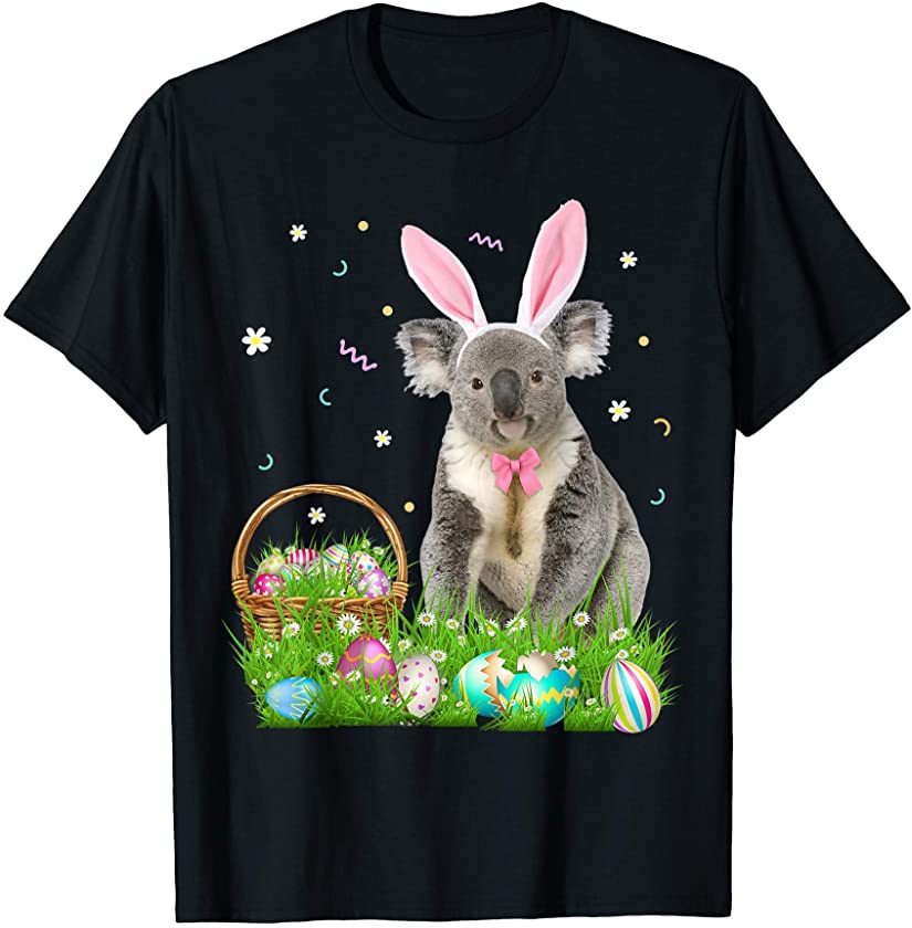 Cute Koala Easter Day Bunny Eggs Easter Costume Womens T-Shirt