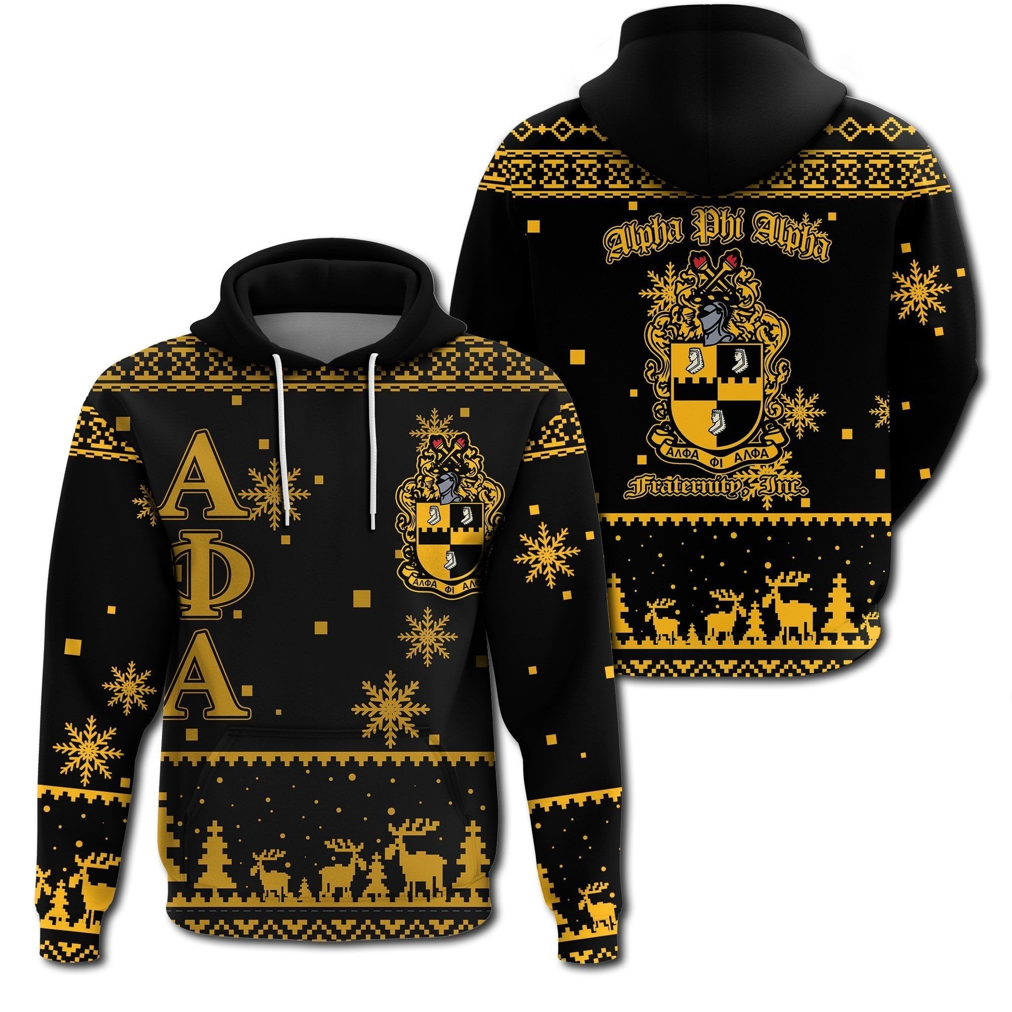 Fraternity Hoodie – Christmas Ice Cold Alpha Phi Alpha Hoodie