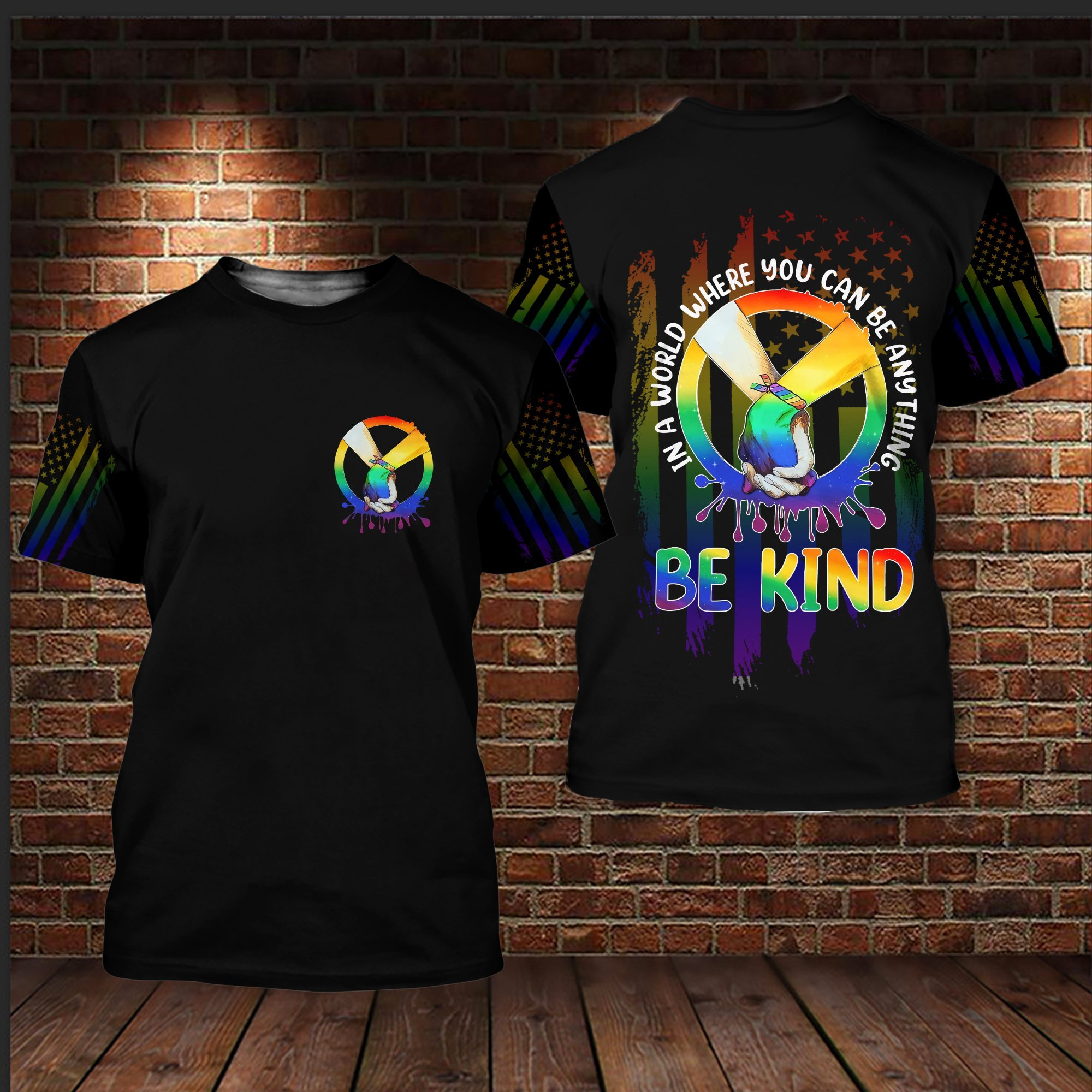 Bisexual Pride Shirt, In A World Where You Can Be Anything Be Kind, Gift For Lgbt Pride Month