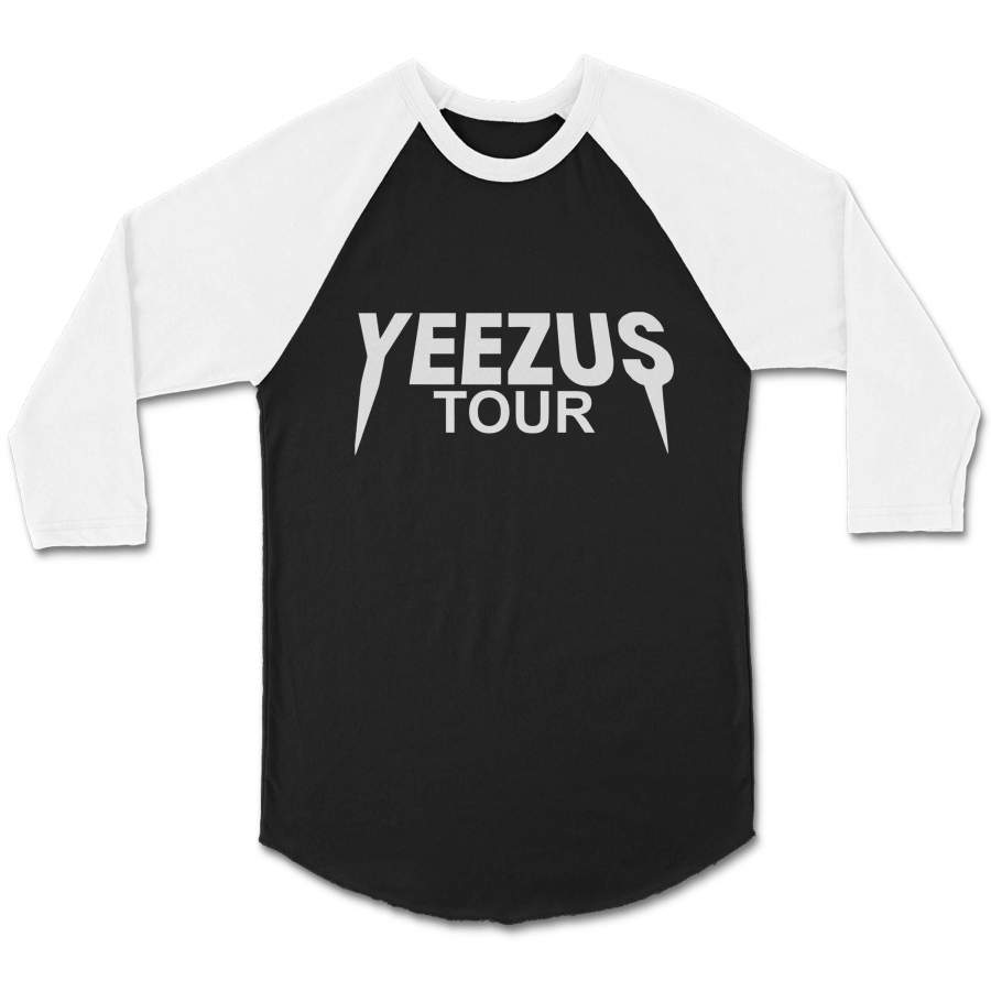 Yeezus Tour Kanye West Saint Pablo CPY Unisex 3/4 Sleeve Baseball Tee T-Shirt