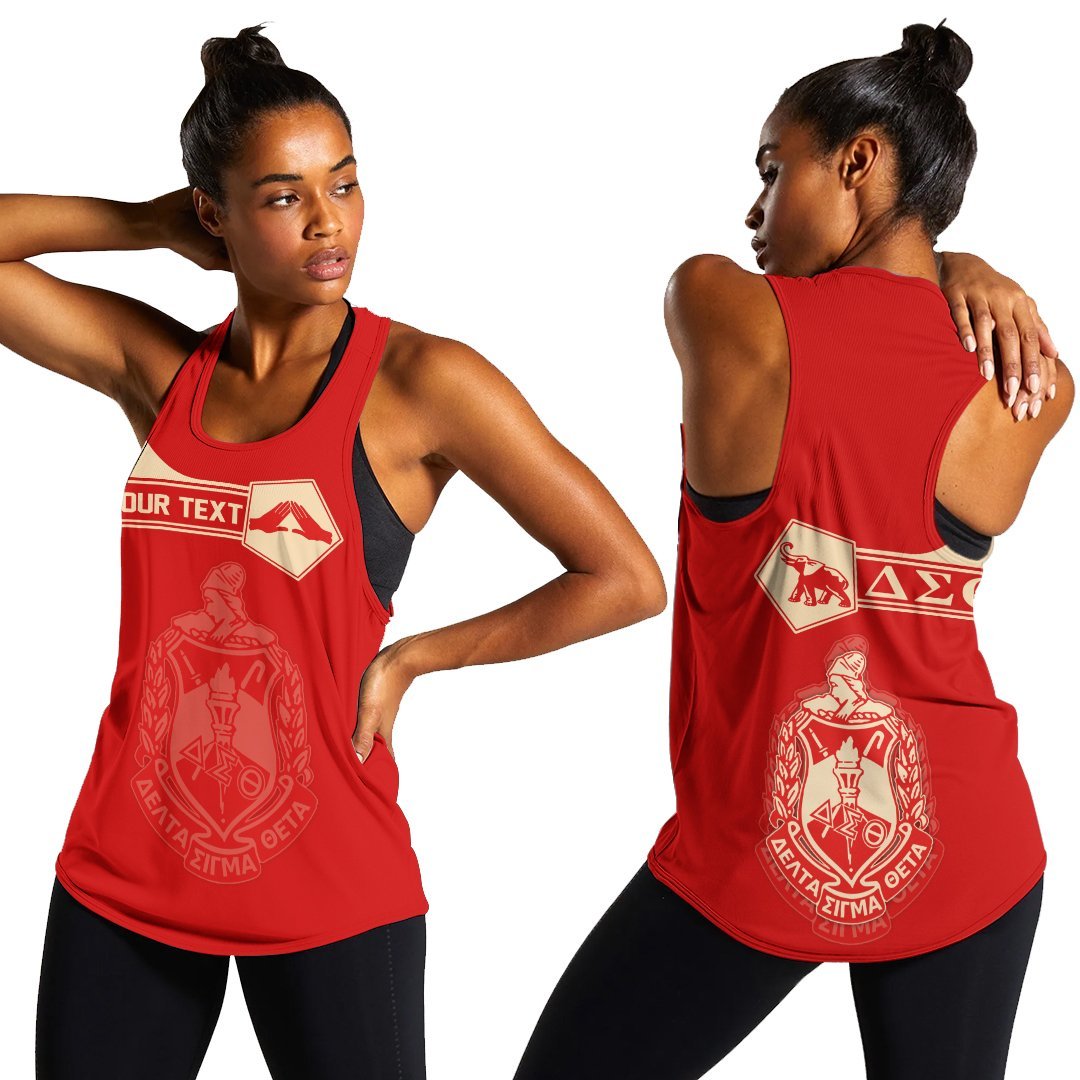 Wonderprint Tank Top Personalized Delta Sigma Theta Racerback Tank Simple Style