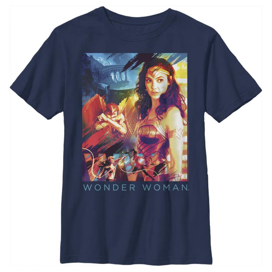 Wonder Woman 1984 Boy’s Movie Collage  T-Shirt