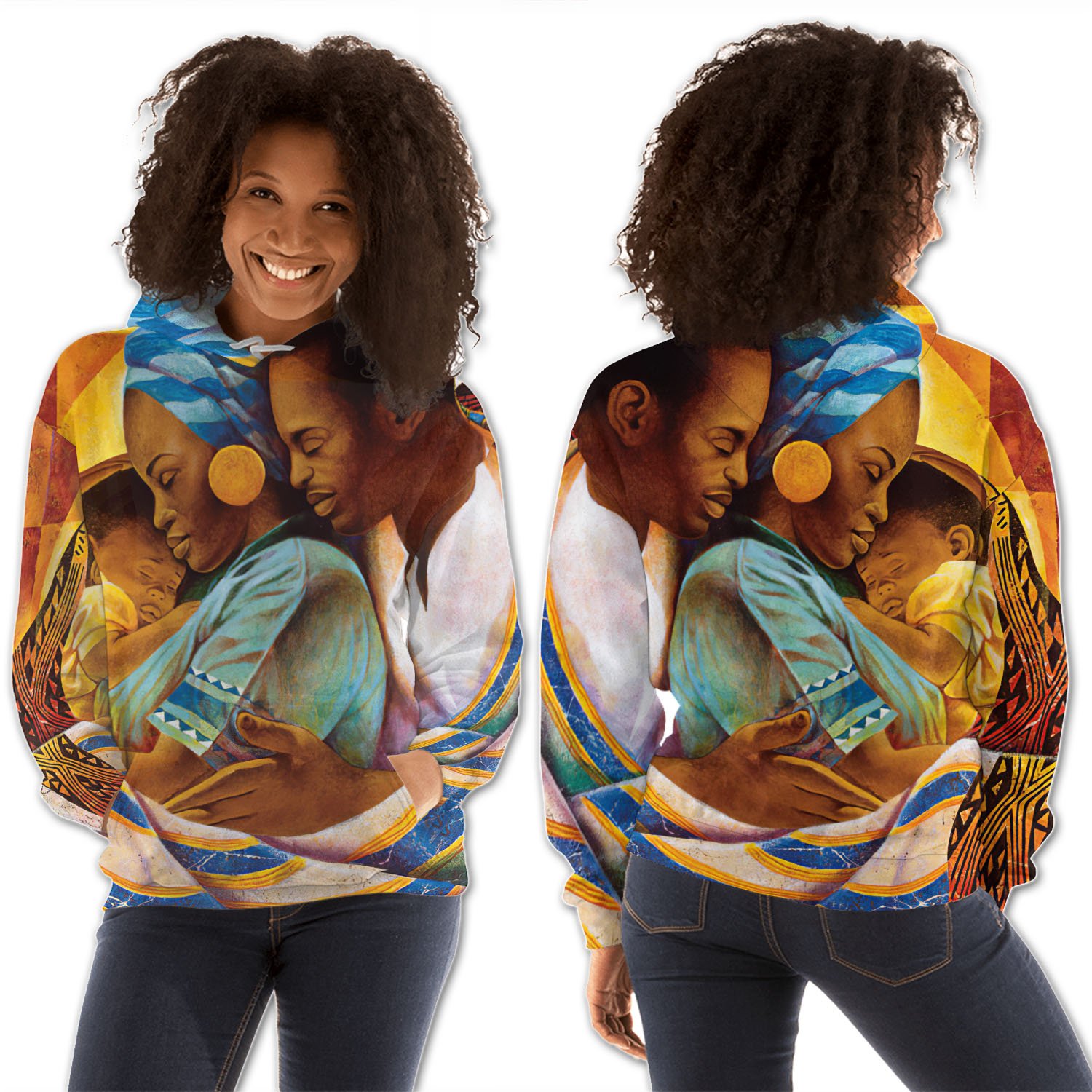 African American Hoodies Pretty Afro American Woman African American Clothing